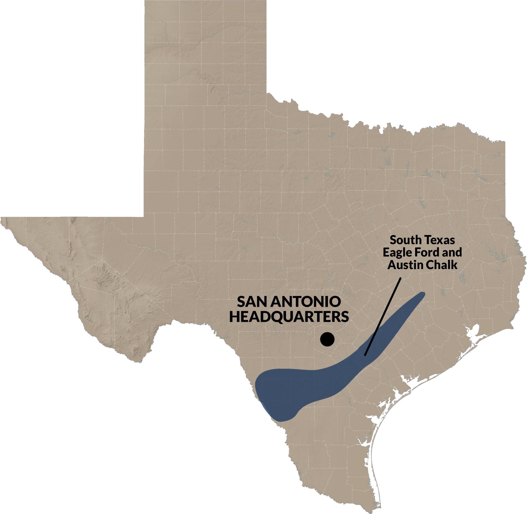 Map of Gulftex operations